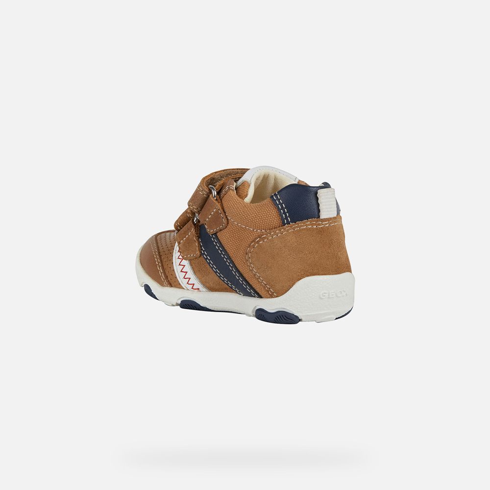 Geox Sneakers Brown New Balu Boy - Geox Baby Shoes - AZCBYT027